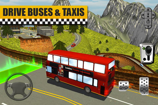 Bus & Taxi Driving Simulator ekran görüntüsü