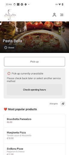 Pasta Bella ekran görüntüsü