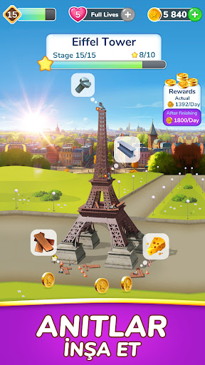 Monument Master: Match 3 Games ekran görüntüsü
