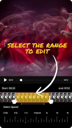 Slow & Fast Motion Video maker ekran görüntüsü