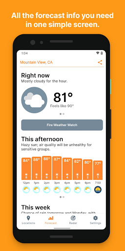 Hello Weather ekran görüntüsü