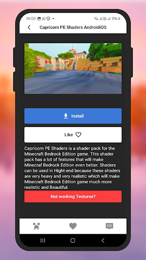 Shader mod for Minecraft PE ekran görüntüsü