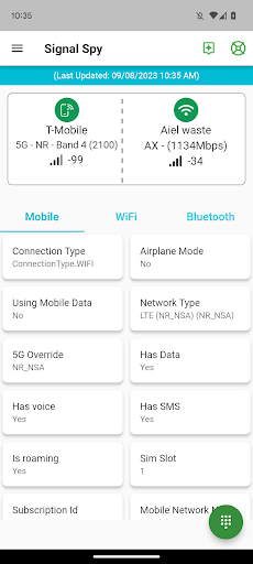Signal Spy - Signal Strengths! ekran görüntüsü