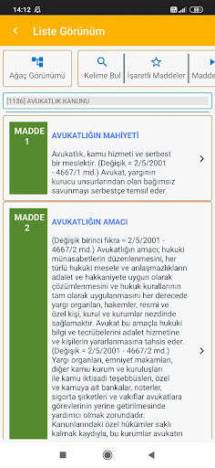 Avukatlık Kanunu ekran görüntüsü