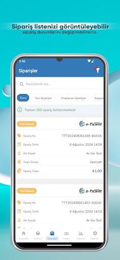 AKINSOFT E-Ticaret Yönetici ekran görüntüsü