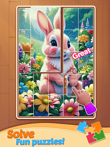 Jigsaw Solitaire Art Puzzle ekran görüntüsü