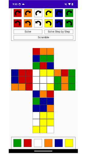 rubiks cube solve ekran görüntüsü