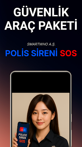 Polis Sireninden SOS ekran görüntüsü