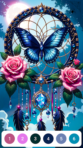 Dark Rose Color by Number ekran görüntüsü