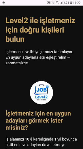 Level2 Business ekran görüntüsü