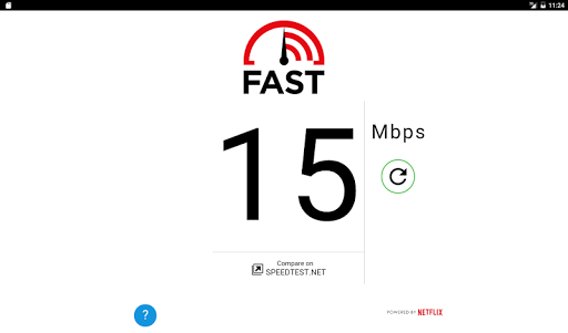 FAST Speed Test ekran görüntüsü