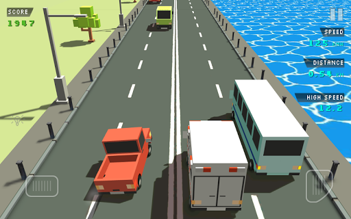 Blocky Traffic Racer ekran görüntüsü