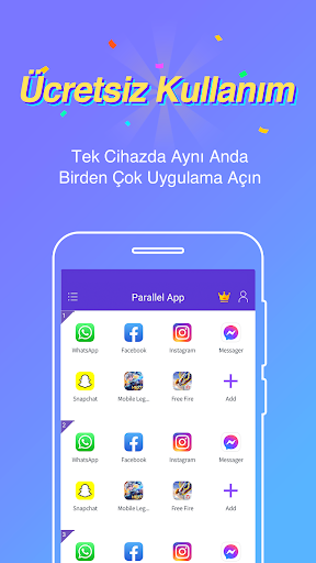 Paralel Uygulama - Çift Hesap ekran görüntüsü
