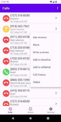 Callfilter.app ekran görüntüsü