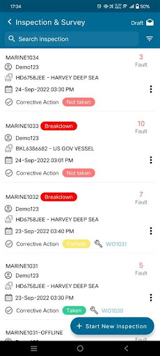 Marine Vessel Inspection Audit ekran görüntüsü