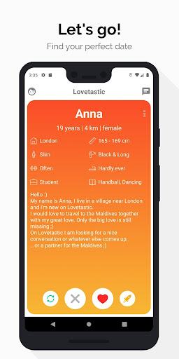 Lovetastic: Pictureless Dating ekran görüntüsü
