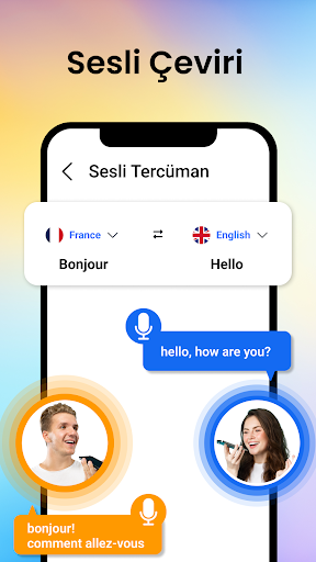 Tüm dillerde sesli tercüman ekran görüntüsü