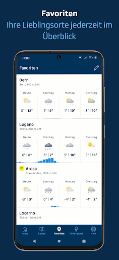 SRF Meteo - Wetter Schweiz ekran görüntüsü