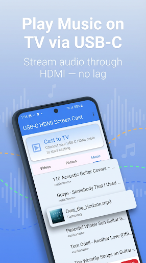 Screen cast HDMI USB connector ekran görüntüsü