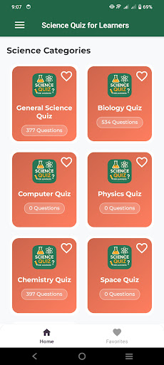Science Quiz for Learners ekran görüntüsü