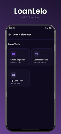 LoanLelo EMI Loan Calculator ekran görüntüsü