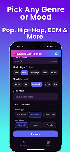 AI Music Generator - Jano ekran görüntüsü