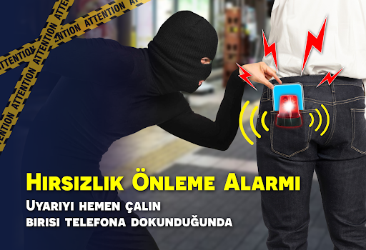 Hırsızlığa Karşı Telefon Alarm ekran görüntüsü