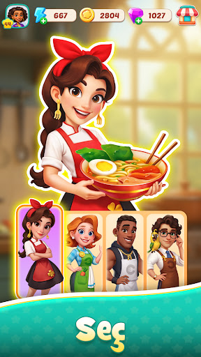 Foodstars: Birleştir ve Pişir ekran görüntüsü