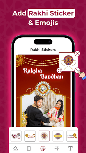 Raksha Bandhan Photo Editor ekran görüntüsü