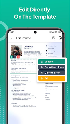 Resume Builder - AI CV Maker ekran görüntüsü