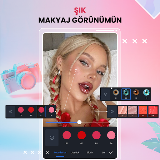 Güzellik Kamerası Tatlı Makyaj ekran görüntüsü