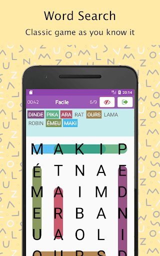 Word Search French Dictionary ekran görüntüsü