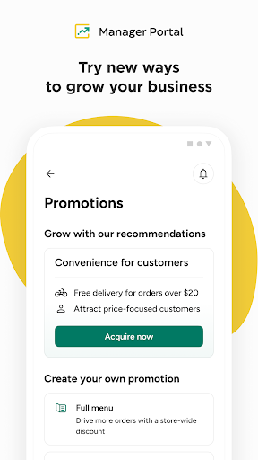 Glovo Manager Portal ekran görüntüsü