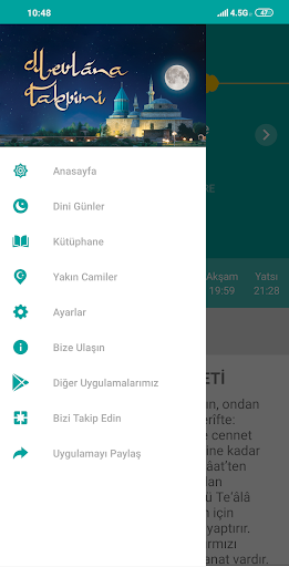 Namaz Vakti - Mevlana Takvimi ekran görüntüsü
