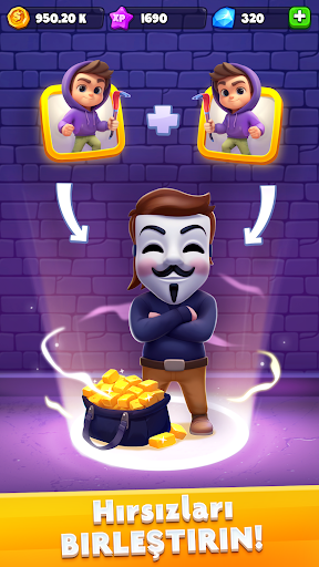 Merge Robbers: Idle Merging ekran görüntüsü