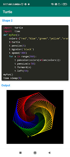 Python Programming App ekran görüntüsü