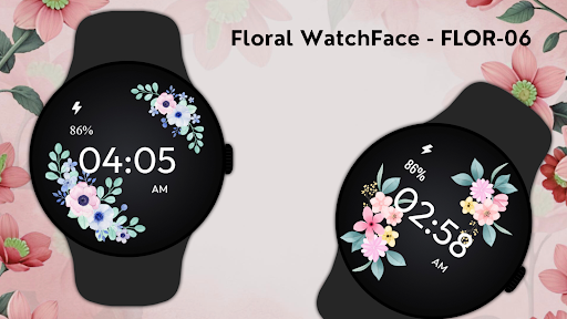 Floral WatchFace - FLOR-06 ekran görüntüsü