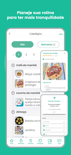 Garfinho: Alimentação infantil ekran görüntüsü