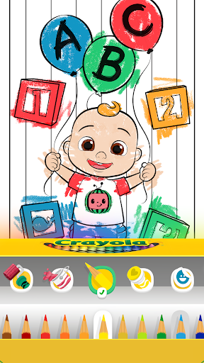 Coloring with Blippi & Friends ekran görüntüsü