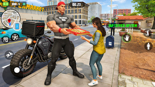 City Food Delivery Sim Games ekran görüntüsü