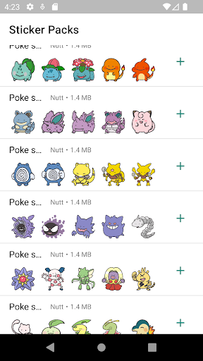 Poke Stickers ekran görüntüsü