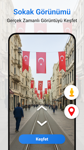 Sokak Haritayı Göster: Uydu ekran görüntüsü