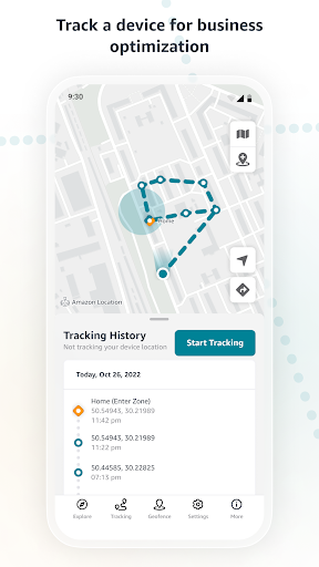 Amazon Location Demo ekran görüntüsü