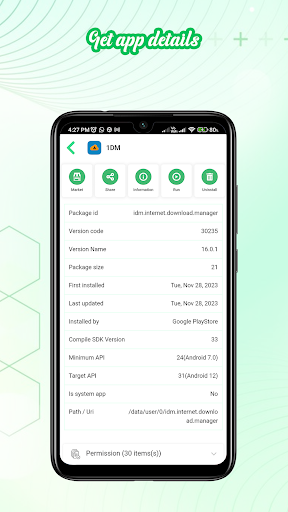 APK extractor ekran görüntüsü