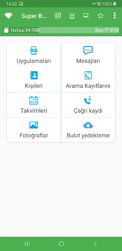 Süper Yedekleme: SMS & Kişiler ekran görüntüsü