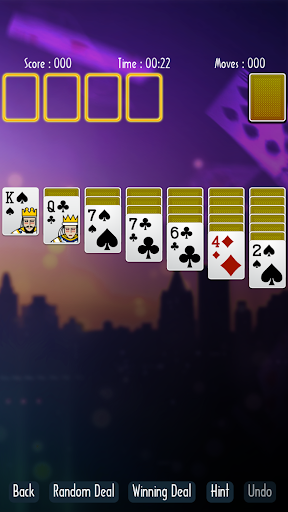 Solitaire Süper Mavi ekran görüntüsü