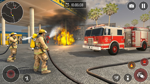 Fire Truck Firefighter Games ekran görüntüsü