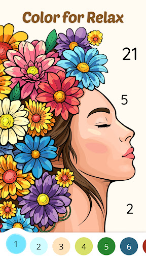 Color Aura: Paint by number ekran görüntüsü