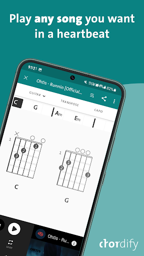 Chordify-Her Şarkının Akoru ekran görüntüsü