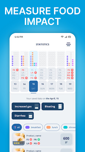 Low FODMAP Diet: IBS tracker ekran görüntüsü